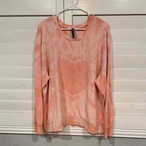 Torrid Coral Tie-Dye Sweatshirt